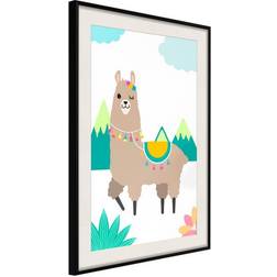 Arkiio Affisch Unusual Lama [Poster] 40x60 Poster